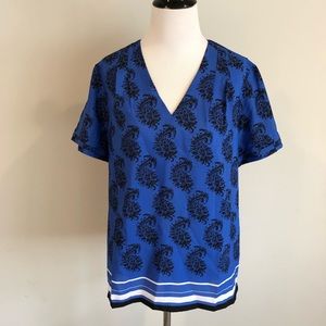 NWT Banana Republic Womens Ezra Tucked Sleeve Top